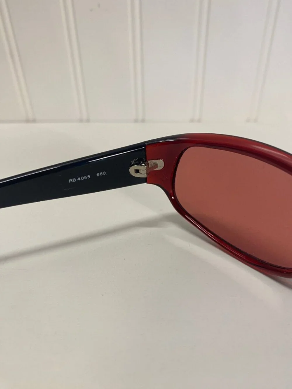 Ray-Ban - FRAMES ONLY!! - RB4055 660 - Red and Black Frames - Made in Italy